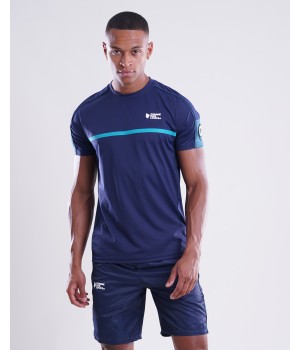 T-shirt Ensemble Short -Shirt Comme Des Loups Run Navy