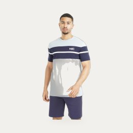 Ensemble Comme des loups Wimbledon bleu ciel et navy