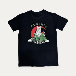 T-shirt Alger Martyr 2024 Algérie DZ noir