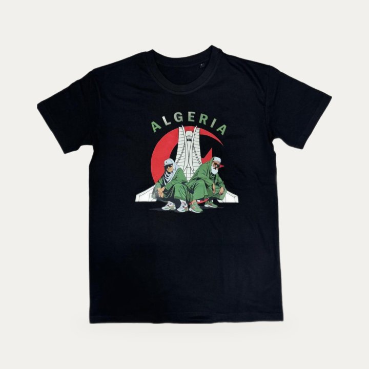 T-shirt Alger Martyr 2024 Algérie DZ noir