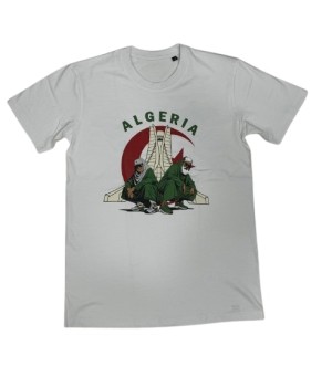 tshirt ALGER MARTYR 2024 - ALGERIE DZ BLANC