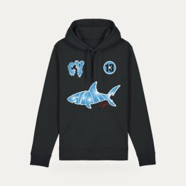 Hoodie Sharklife CV Shark bleu