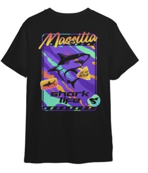 T-shirt Shark massilia  noir