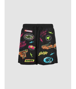Short allover sharklife vie de requin full shark noir