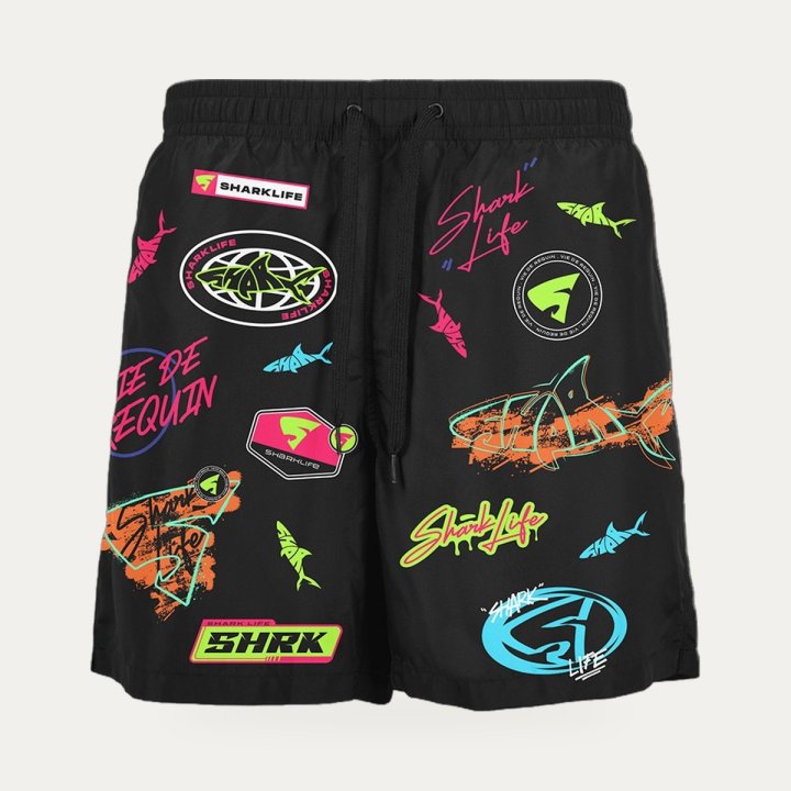 Short Sharklife Allover noir