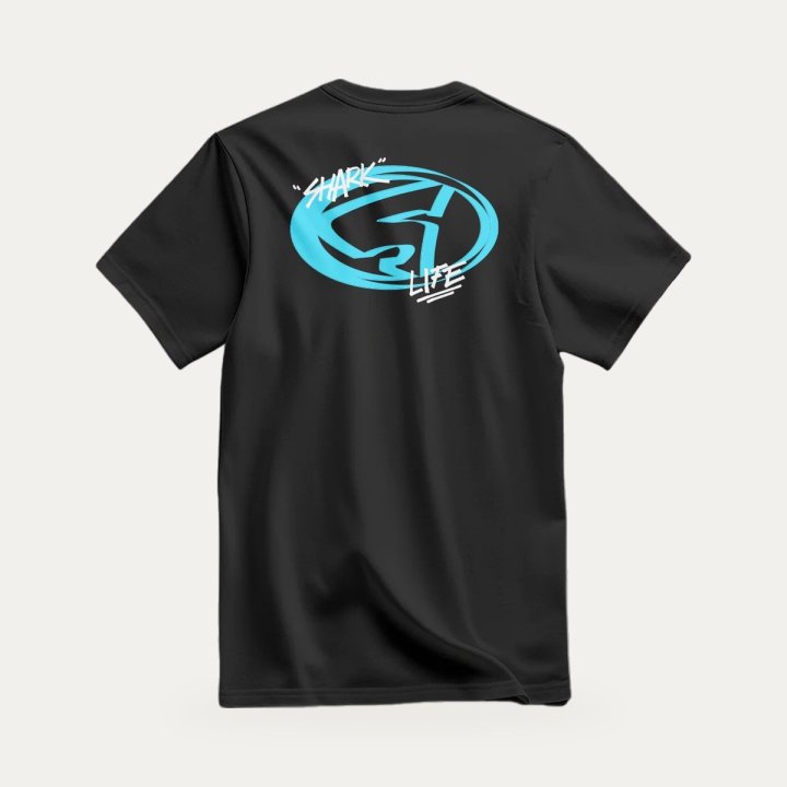 T-shirt Sharklife Full Shark Allover noir – vue 2