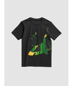 T-shirt BRIGHT black green...