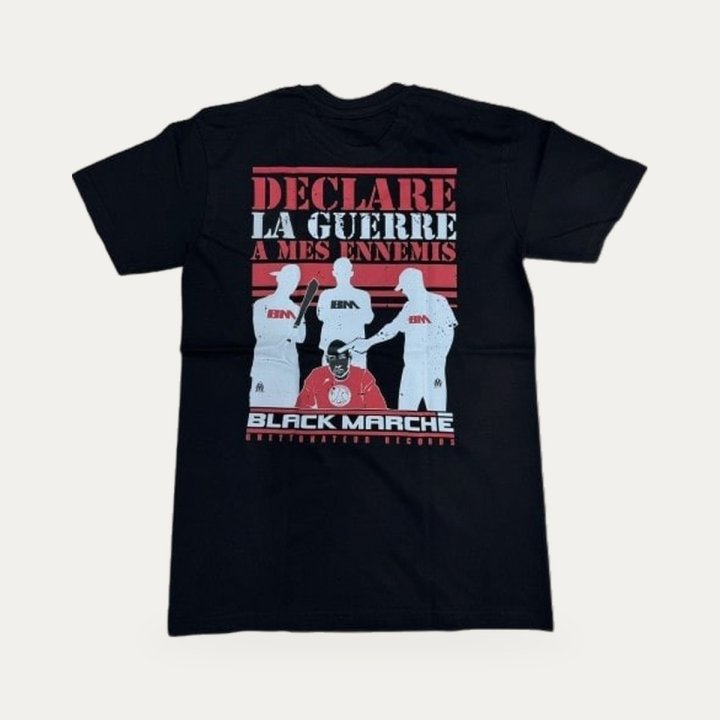 T-shirt Black Marché Déclare la guerre noir et rouge – vue 2