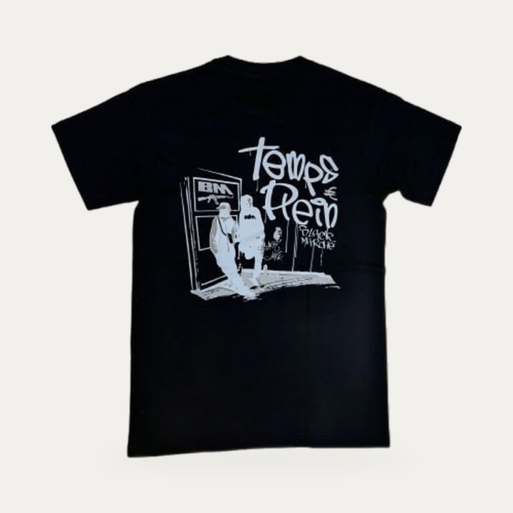 T-shirt Black Marché Temps plein noir – vue 2