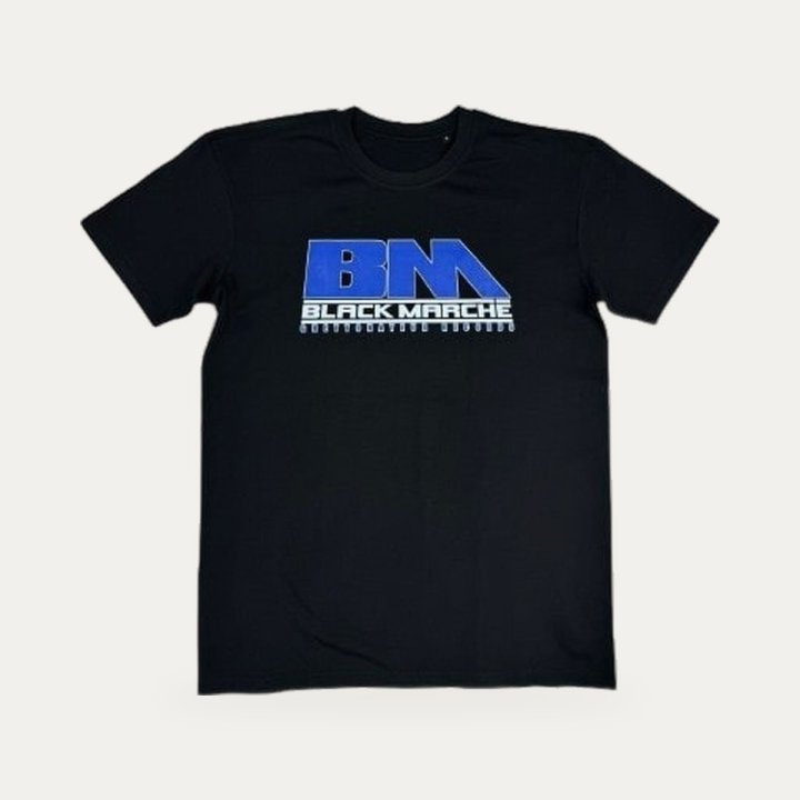T-shirt Black Marché Sud c'est voyou noir et bleu