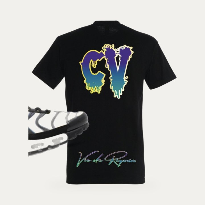 T-shirt Sharklife CV Blue Vision – vue 2