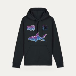 Hoodie Sharklife QN bleu et violet