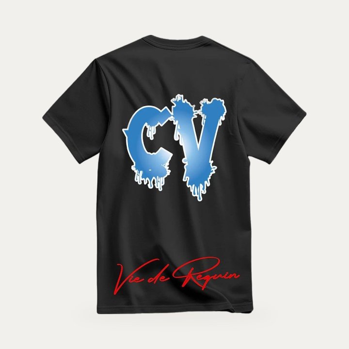 T-shirt Sharklife Shark Blue CV Vie de requin – vue 2