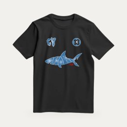 T-shirt Sharklife Shark Blue CV Vie de requin