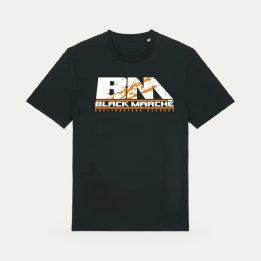 T-shirt Black Marché Petit Schmeta noir et orange