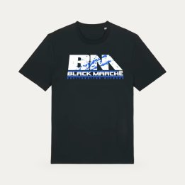 T-shirt Black Marché Petit Schmeta noir et bleu