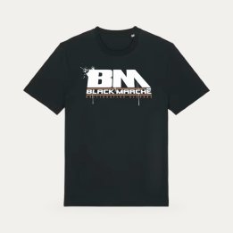 T-shirt Black Marché Marseille la Kalash noir et marron