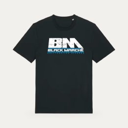 T-shirt Black Marché Déclare la guerre noir et bleu