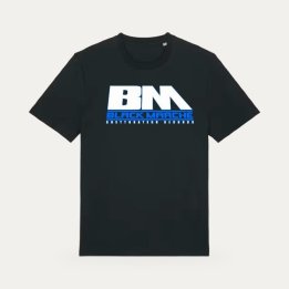 T-shirt Black Marché Cramé comme ma plaque 13 noir et bleu
