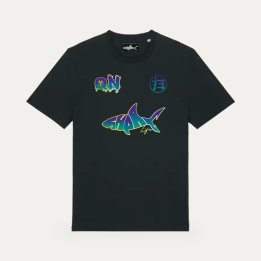 T-shirt Sharklife QN Quartier nord bleu