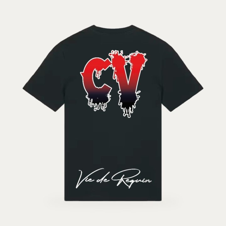 T-shirt Sharklife Vie de requin CV 13 rouge – vue 2