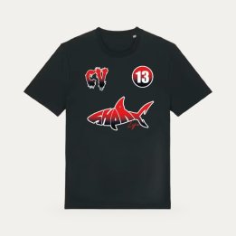 T-shirt Sharklife Vie de requin CV 13 rouge