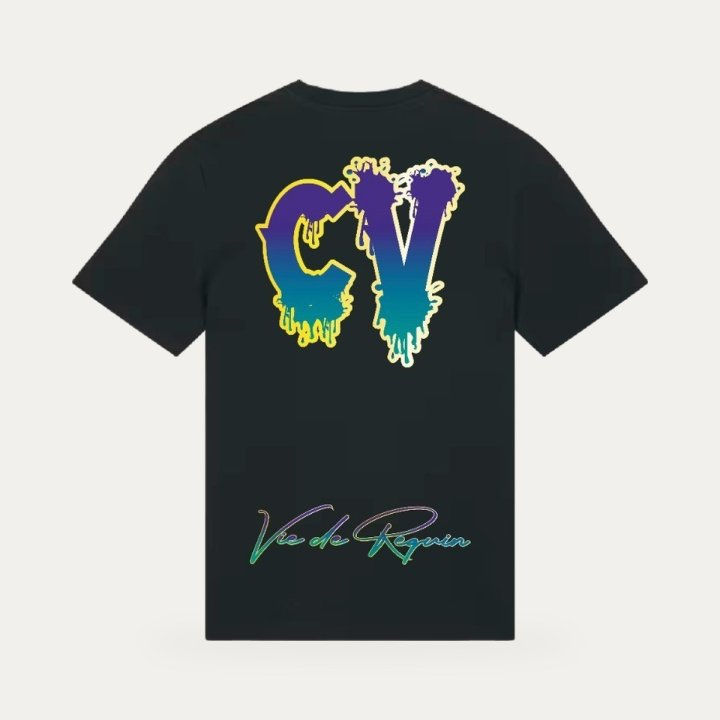 T-shirt Sharklife CV 13 bleu et violet – vue 2