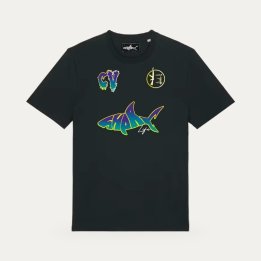 T-shirt Sharklife CV 13 bleu et violet