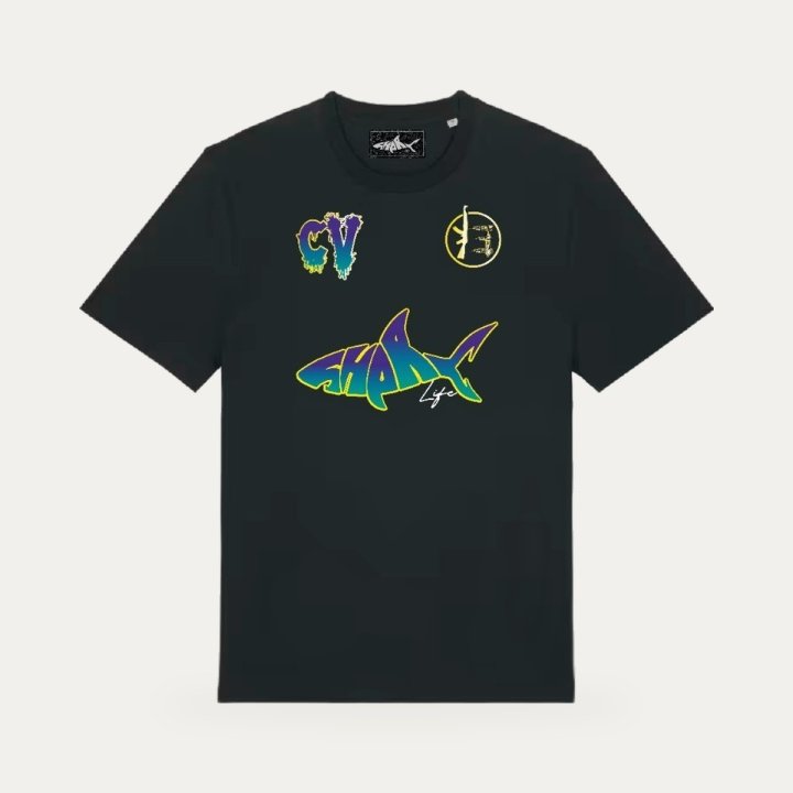 T-shirt Sharklife CV 13 bleu et violet