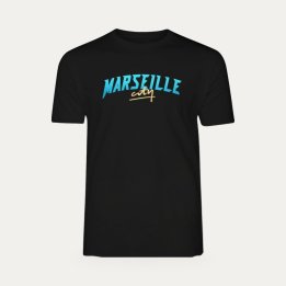 T-shirt JUL Marseille City Vélodrome noir