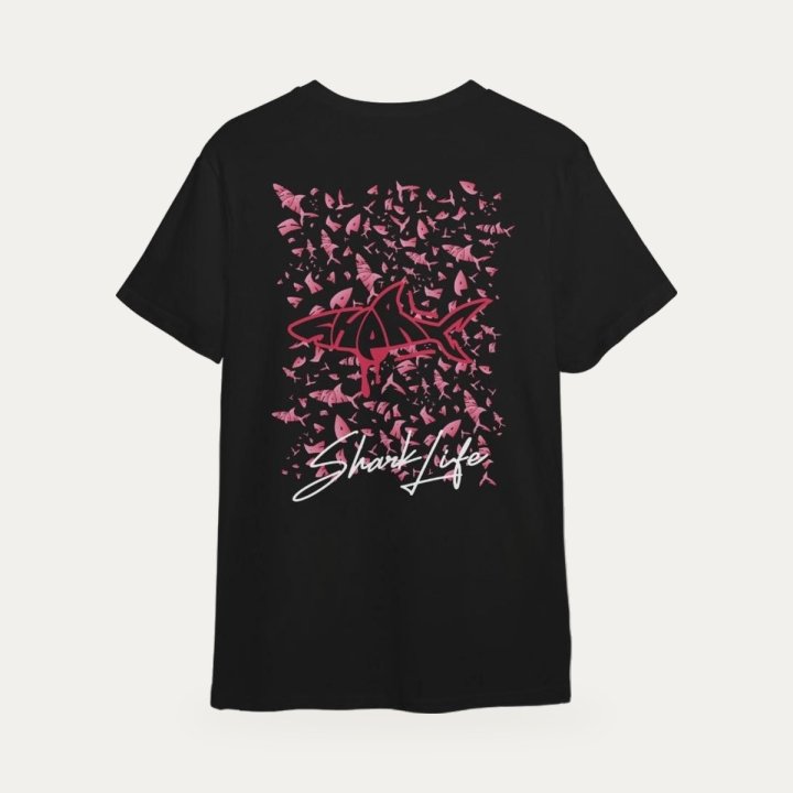 T-shirt Sharklife Baby Shark rose – vue 2