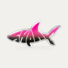 Pin's Sharklife Shark rose et noir