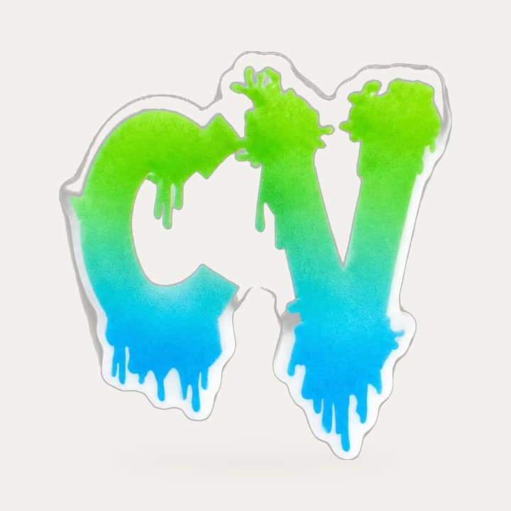 Pin's Sharklife CV bleu et vert