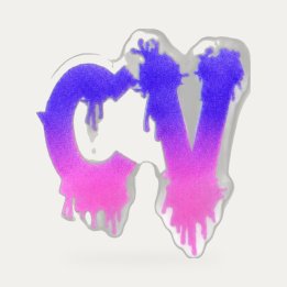 Pin's Sharklife CV bleu et violet
