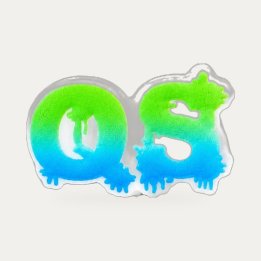 Pin's QS vert et bleu