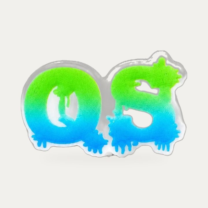 Pin's QS vert et bleu