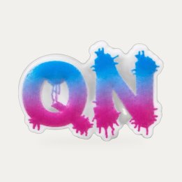 Pin's QN bubble gum