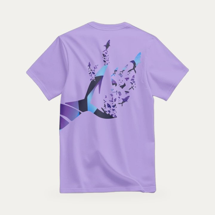 T-shirt Sharklife Bright violet – vue 2