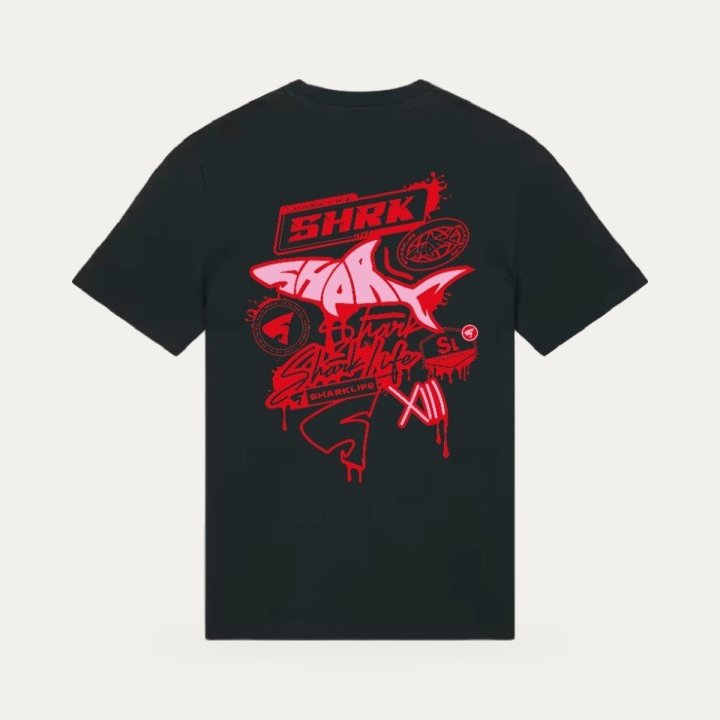 T-shirt Sharklife Sharkland rouge – vue 2
