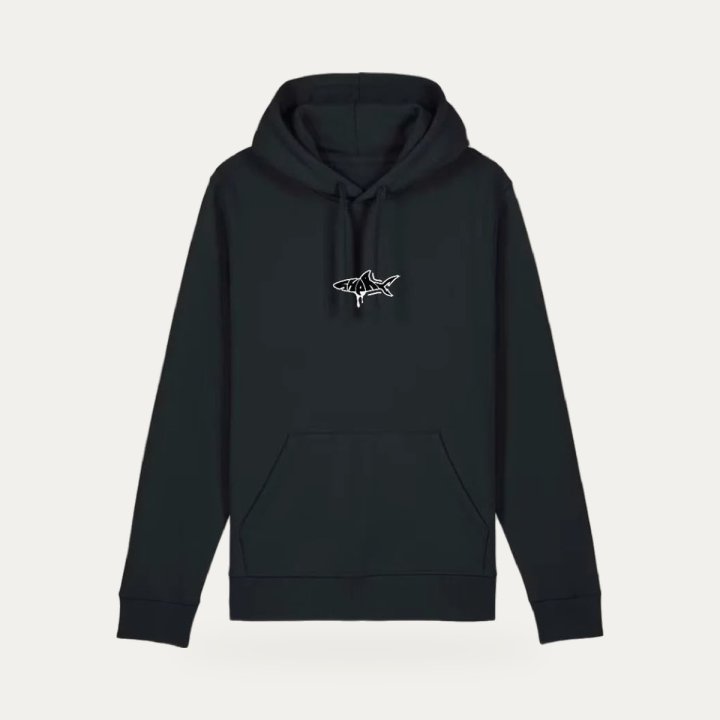 Hoodie Sharklife Sharkland noir et blanc