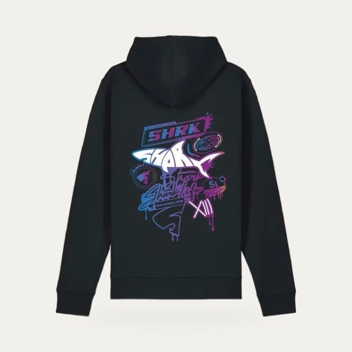 Hoodie Sharklife Sharkland violet – vue 2