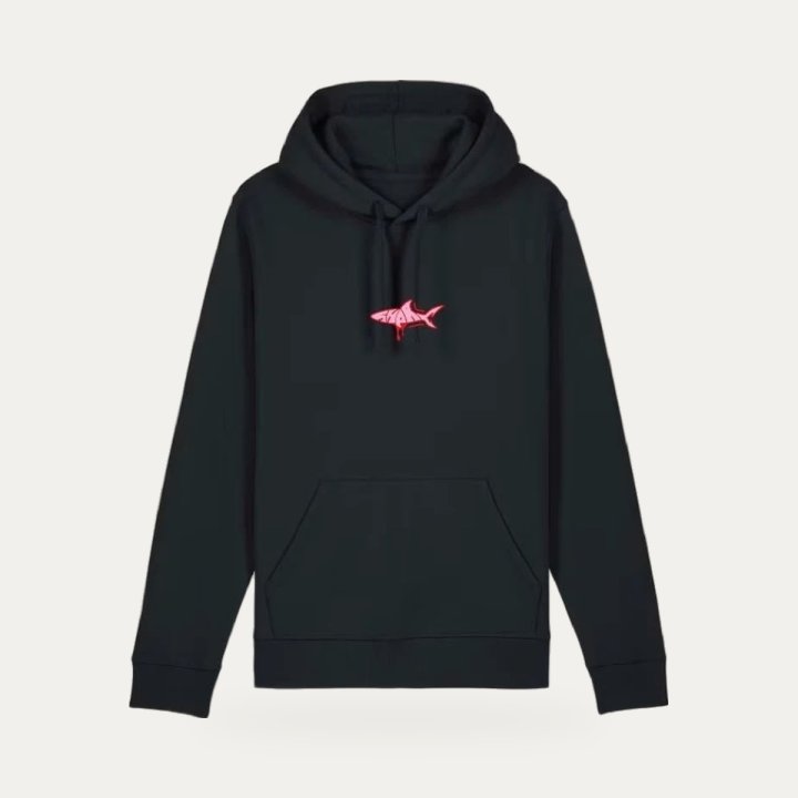 Hoodie Sharklife Sharkland rouge et rose