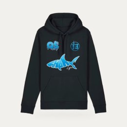 Hoodie Sharklife Quartier Sud QS bleu