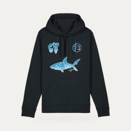 Hoodie Sharklife CV bleu