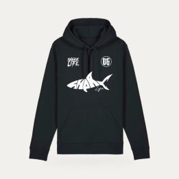 Hoodie Sharklife Shark 06 noir et blanc